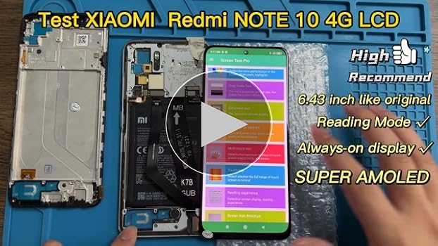 Amazon.com: Screen for Xiaomi Redmi Note 10 Screen